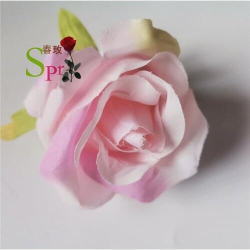SPR DIY Artificial silk rose flower heads decorative flower hotel background wall decor Road led wedding