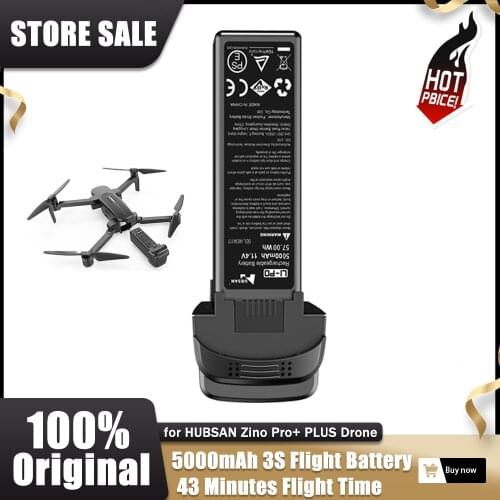 In Stock Original HUBSAN Zino Pro+ PLUS Drone 11.4V 5000mAh 3S 43mins Flight Intelligent Battery RC Quadcopter Spare Parts