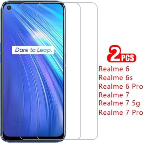 Tempered glass screen protector for realme 6 7 pro 6s case cover coque on realmi 6pro 7pro realme6 realme6s 6 s s6 realme7 5g