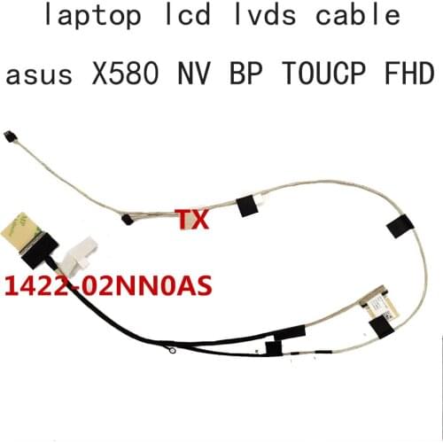 LCD EDP FHD LVDS Cable For Asus X580 X580NV BP VD 1422-02NN0AS 1422-02NM0S TOUCH LVD Video screen 1920*1080 30 pins 40 PIN