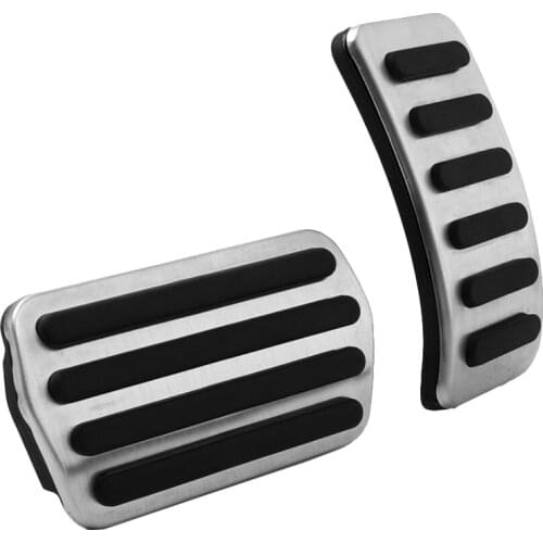 Stainless Steel Accessory Gas Modified Pedal Pad Plate For Volvo XC40 2018 2019 2020 2021 Car Pedal Pads Pedals Cover 2pcs