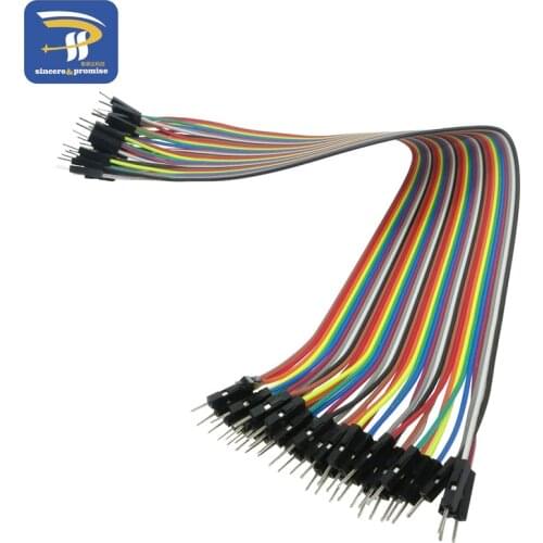 40pcs 30cm 1p-1p male to male jumper wire Dupont cable for Breadboard