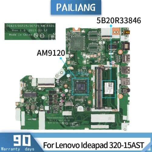 5B20R33846 For Lenovo Ideapad 320-15AST AM9120 Mainboard Laptop motherboard DDR3 tested OK