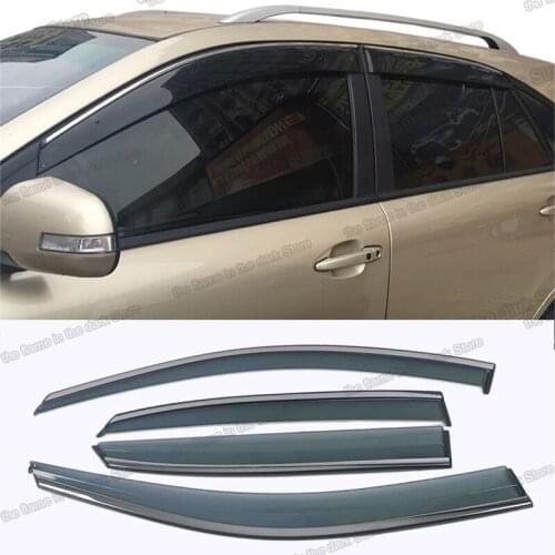 Lsrtw2017 ppma material car window rain shield for lexus rx300 rx350 rx450h 2003 2004 2005 2006 2007 2008