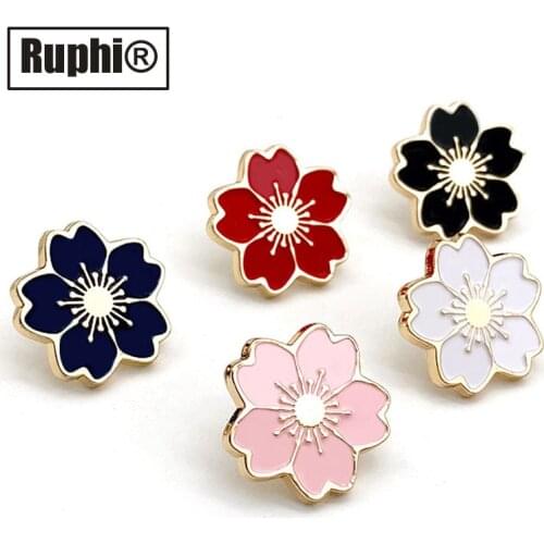 Cherry blossom Lapel pin Brooch Japan college style ornament jewelry accessory
