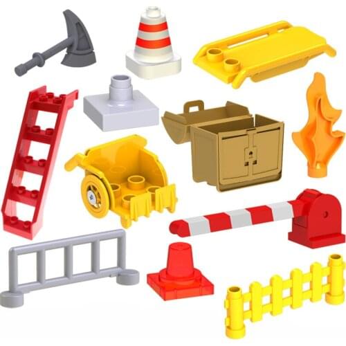 Baby Assembling Building Blocks Toys Accessory Slide Ladder Window Coach Motorbike Chair Tree Compatible with Bricks Parts