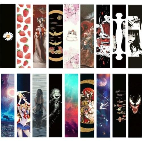 Long Skateboard Sandpaper Dance Board Hollow DIY Sandpaper Paste Double Rocker Air Hole Wear Resistant Paste Waterproof Sandpape