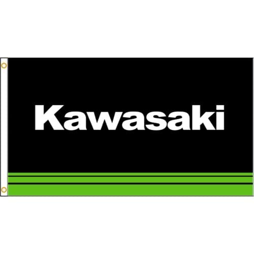 90x150cm Japan Kawasaki Motorcycle Racing Flag