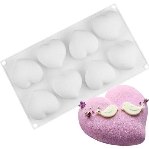 Silikone Form For Mousse Cake Heart Wedding 3D Silicone Molds Cake Decorating Tools Bakeware Dessert Moulds
