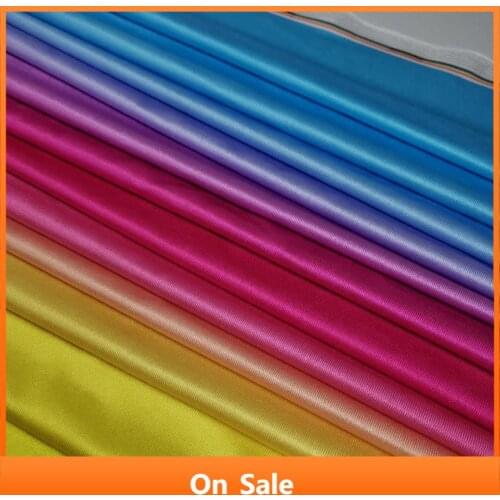 Gradient stretchy dancing dress cosplay fabric ombre Lycra 4 way Dropping Glossy Latin DIY sewing fabric