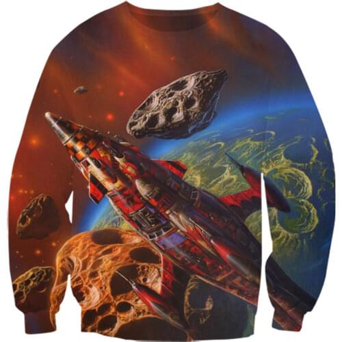 JUMEAST New Hoodies 3D Printing Mens Plus Size Hip Hop Breathable Sweatshirt Blue Men Long Sleeve Hooded Sweatshirt S-7XL