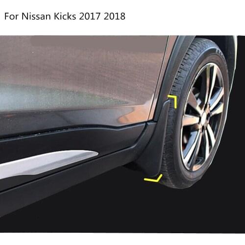 Car Cover Plastic Fender Soft Mudguard Protect Flap Splash Mud Guard Frame 4pcs For Nissan Kicks 2017 2018 2019 2020