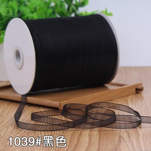 Hot Sale 6mm (10 Meters/lot) Black Organza Single Face Satin Ribbon Wedding Decorative Ribbons DIY Handmade Gift Wrap Materials