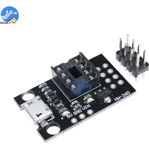 Micro USB ATiny Development Programmer Board for ATtiny13A/ATtiny25/ATtiny85/ for ATtiny13A/ATtiny25/ATtiny85/ATtiny45 DIY kit