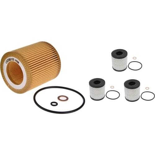 Engine Oil Filter Hu816X for Bmw E60 E82 E88 with Set of 3 Engine Oil Filtrate and O-Ring for BMW Mini Cooper