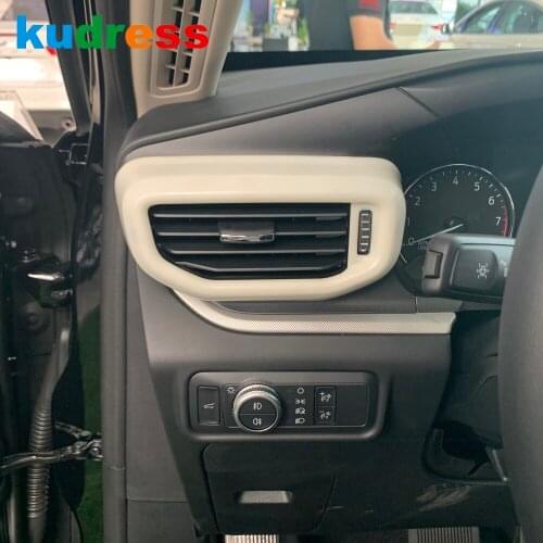 Car Interior Front Air Vent Outlet Cover Trim For Ford Explorer 2020 2021 Carbon Fiber Decoration Trim Sticker Car Accessories