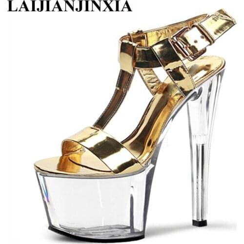 New Platform Sandals Dancing Shoes 17cm High Heels Shoes Night club Party Pole Dance Shoes