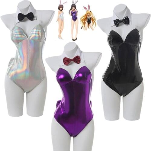 Sexy Anime Saenai Heroine no Sodatekata Cosplay Costumes Bunny Girl Megumi Kato/Utaha Kasumigaoka Jumpsuit Halloween Outfit C129