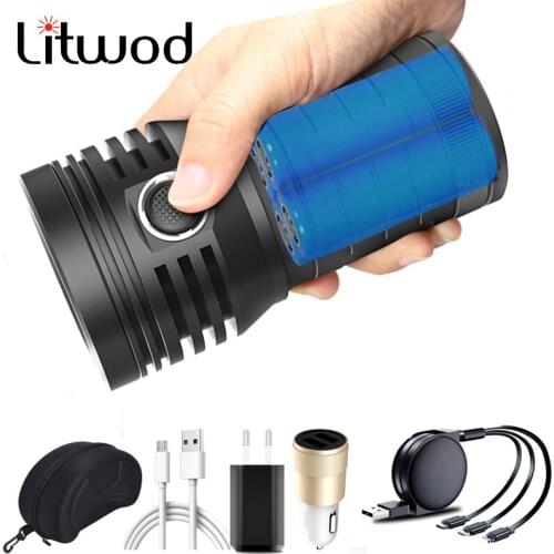 3pcs XHP90.2 Built in Battery USB Rechargeable Super Powerful LED Tactical Flashlight 3 Mode Torch Lamp Ultra Bright Lintern