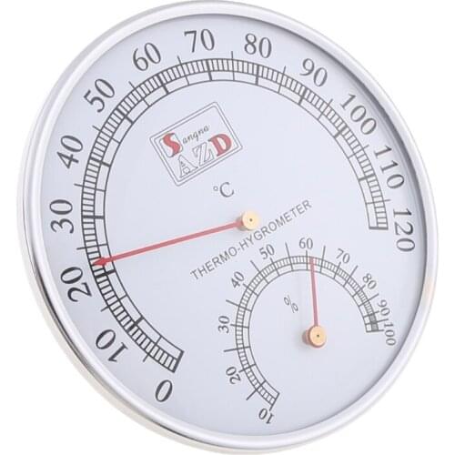 Sauna Thermometer Stainless Steel Case Steam Sauna Room Thermometer Hygrometer Bath And Sauna Indoor Outdoor Used