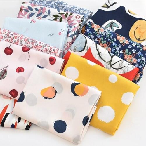 50cm*145cm Artificial Cotton Cartoon Print Fabric Soft Cloth For Garment Dress childrens Apparel Material F30