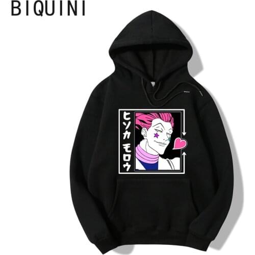 HUNTER X HUNTER HISOKA MOROW Hoodies 12 Color Hooded Tops UNISEX basic print Sweatshirt Long-sleeved Plus Velvet Streetwear
