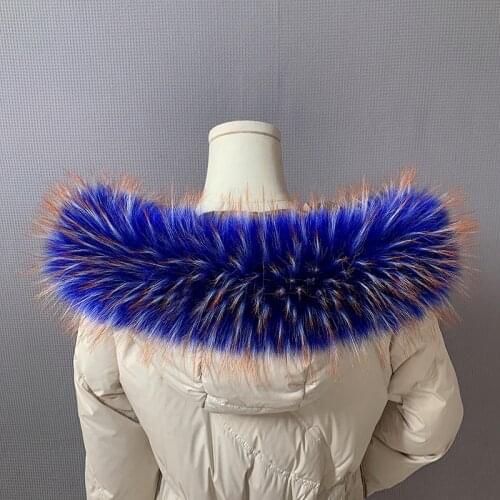 Qearlstar 2020 Faux Fur Collar Winter Warm Super Luxury Big Scarf For Female Men kids Jackets Coat Hood Decor Wraps Shawls FY501