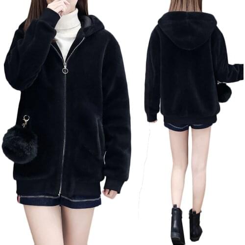 5XL Plus Size Womens Fur Coat Sheared Sheep Fur Coat With Zipper Sheep Fur Jacket Female Factory Custom Big Size Wholesale Fur