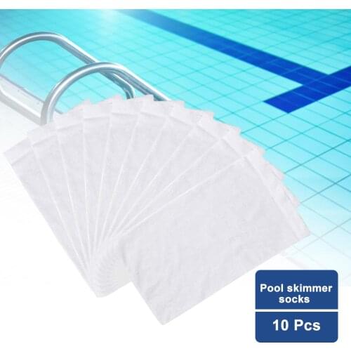 10pcs/pack Filter Storage Pool Skimmer Socks Household Swimming Pool Filters Baskets Skimmers Elastic Nylon Mesh Pool Supplies