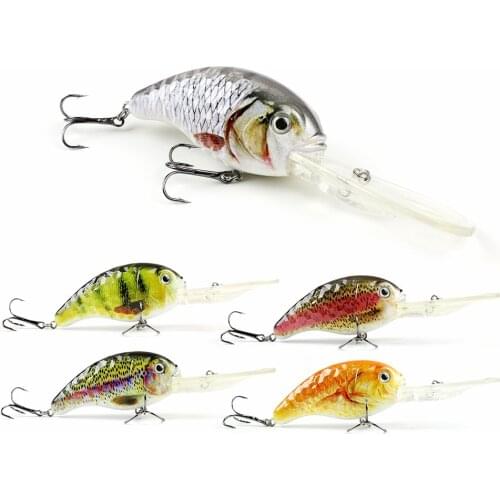 5pcs/set 13cm/32.4g Big Bionic Crankbait Unique Diamond Texture Fishing Lure Deep Water Hard Fish Bait Tackle Pesca Isca AH01