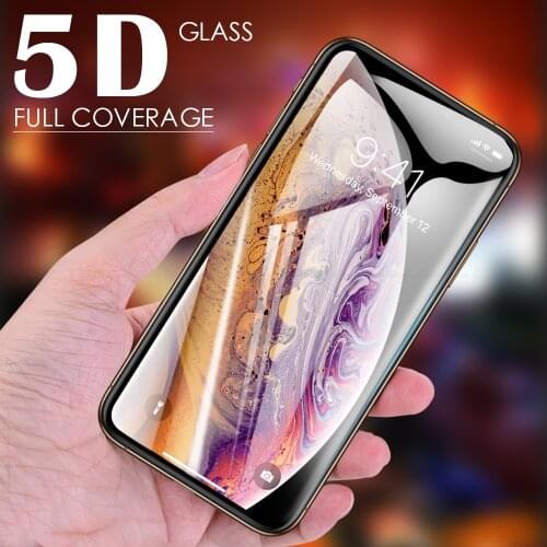 5D Curved Full Cover Tempered Glass Film For iPhone 12 mini 11 Pro Max XS Max SE 2020 XR X 6 6S 7 8 Plus SE2 Screen Protector