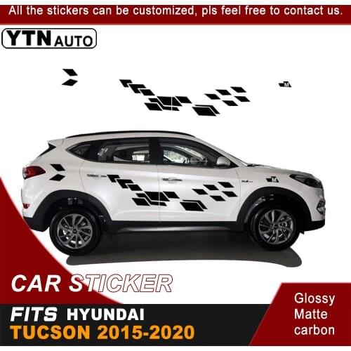 Car Decals For Hyundai Tucson 2015 2016 2017 2018 2019 2020 Side Door Graphic Vinyl Car Sticker For Hyundai Tucson