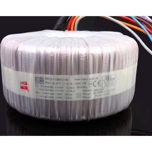 BLOCK 1000W Power Amplifier DAC PreAMP Transformer 1000W double 50V Original authentic 1000VA Toroidal transformer