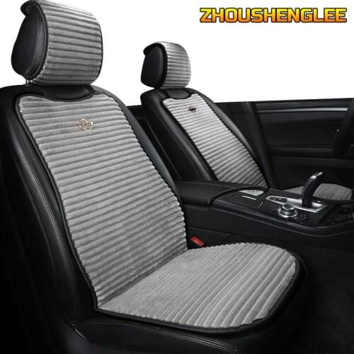 ZHOUSHENGLEE 12V Heated car seat cover for Jeep all model Cherokee compass Renegade Grand Cherokee Winter Pad Cushions car seats