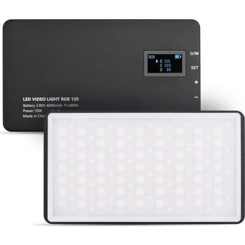 Photography Pocket Fill Light RGB Full Color LED Video Light 2500-8500K CRI95+ OLED Type-C for Live Streaming Video Recording