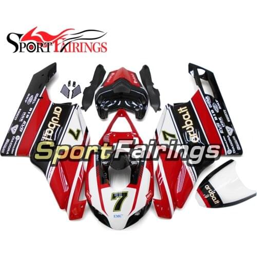 Race Fairings for Ducati 999 749 2005 2006 05 06 Monoposto ABS Plastic Injection Motorcycle Body Kit White Black Red Cowlings