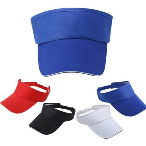 Men Women Sports Sun Visor Hat Adjustable for Golf Tennis Fishing Jogging Beach Visors Sun Hats New