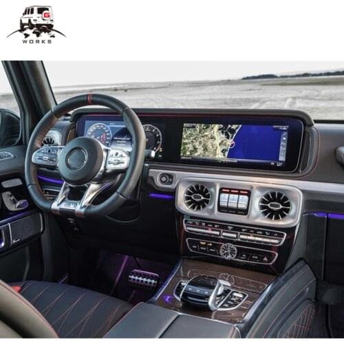 W463A dashboard cover for G-class 2018-2020y RED carbon fiber interior carbon fiber auto parts for W463A replace original