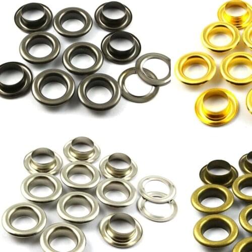 Metal Round Eyelets Grommets With Washers, 17mm Barrel Diameter