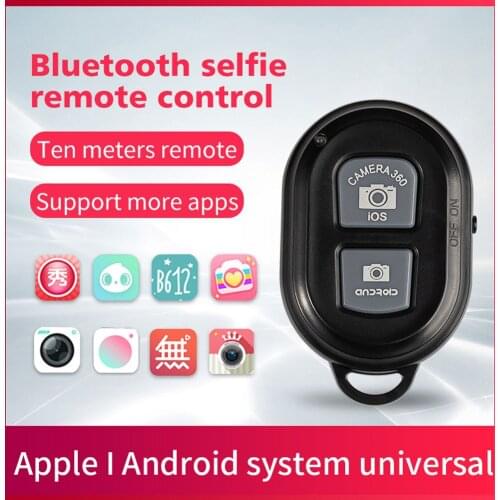 Mini Bluetooth-compatible Self-Timer Remote Control Wireless Control Phone Monopod Button Selfie Stick Shutter Release
