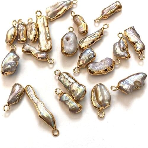 Trendy Freshwater Exquisite Pearls Irregular Shape Small Pendant Jewelry Enhance Holiday Gifts Handmade Charm Temperament