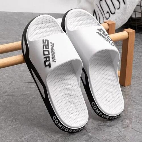 Topvivi Slippers for men summer 2021 new Sandals Luxury brand Men Shoes home Slipper light Non-slip indoor letter slides men