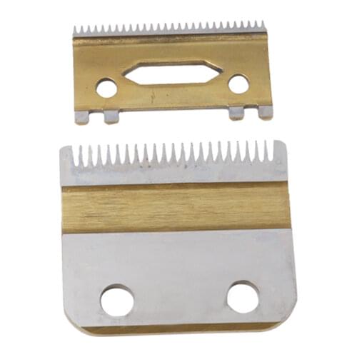Kemei Replacement Blade set For Kemei KM-1986 KM-1987 High Carton Steel Clipper Accessories Golden