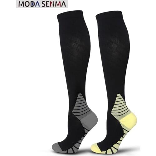 Long tube compression socks high elasticity calf protection outdoor sports running cycling compression socks Prevent fatigue