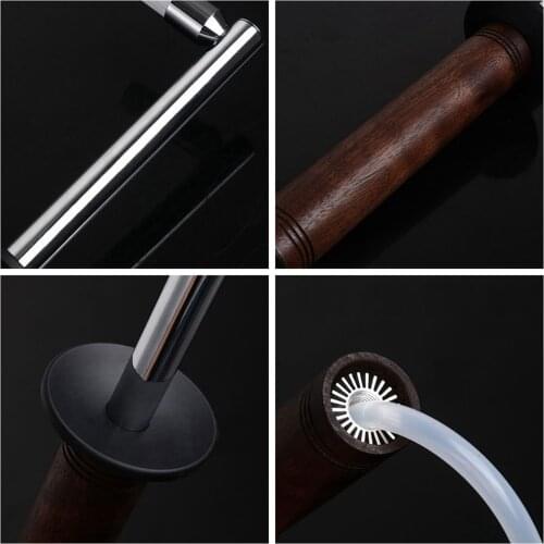 High Pressure Steam Coffee Machine Clean Brush Wood Handle Tools