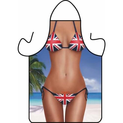 Sexy womans solid color cooking kitchen apron chef waiter cafe shop barbecue greaseproof hairdresser apron bib kitchen accessor