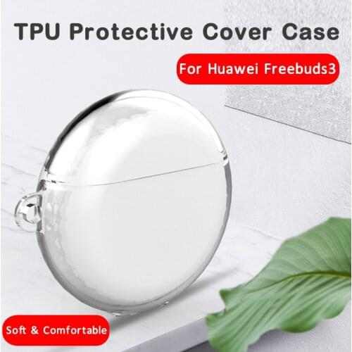 Anti-fall Soft TPU Protective Cover Dustproof Full Case Protector For Huawei Freebuds 3 Wireless Bluetooth Earphone Headset Box