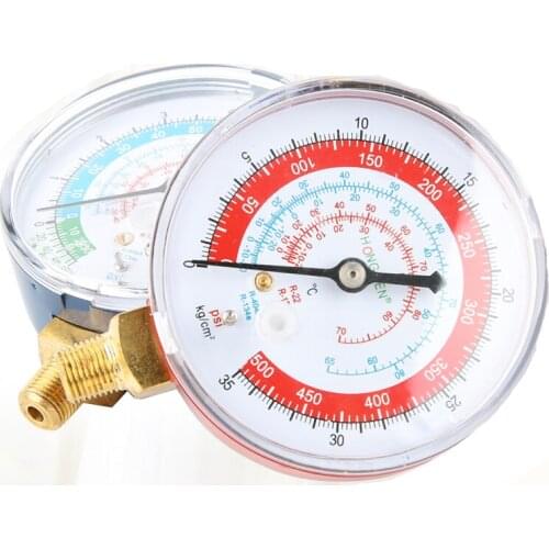 R134aR410 Fluoride Meter gauge Y70 Y80 Refrigerant Table Automotive Air Conditioner Pressure Head Cooling Tool