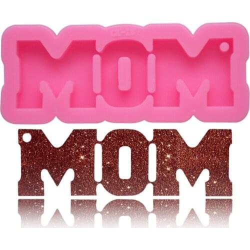 Handmade Dolphin Butterfly MOM Castle Ribbon Bow Keychain Pendant Mold Resin Casting Silicone Molds Jewelry Making Tools