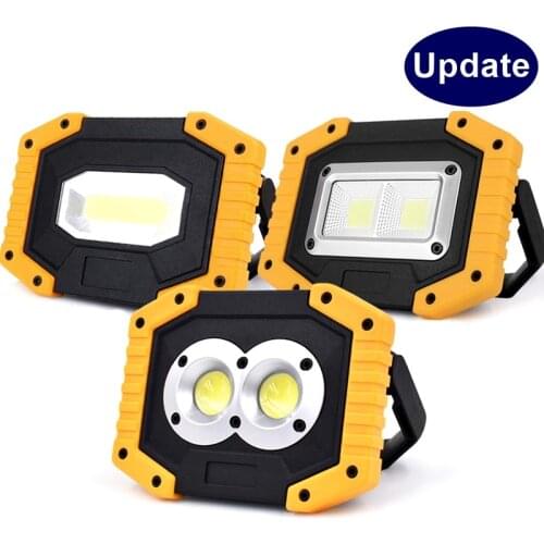 Led Work Light Lamp Foco Led Portable Worklight Spotlight Rechargeable Werklamp 18650 Battery Lampara Working Light Searchlight